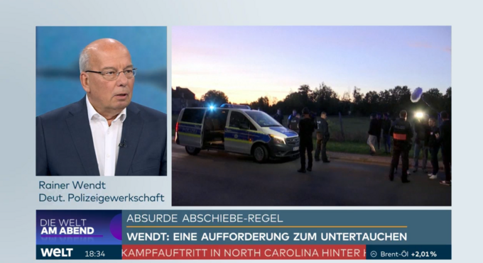 Wendt bei WELT TV zur absurden Abschieberegel