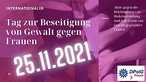 Tag zur Beseitigung von Gewalt gegen Frauen