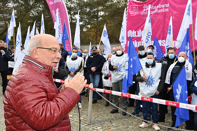 Einkommensrunde DPolG dbb Demonstration in Potsdam