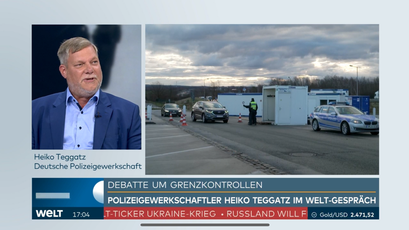 Teggatz bei WELT TV