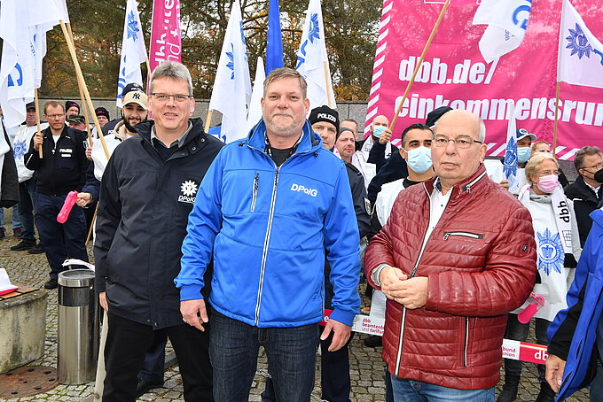 Einkommensrunde DPolG dbb Demonstration in Potsdam