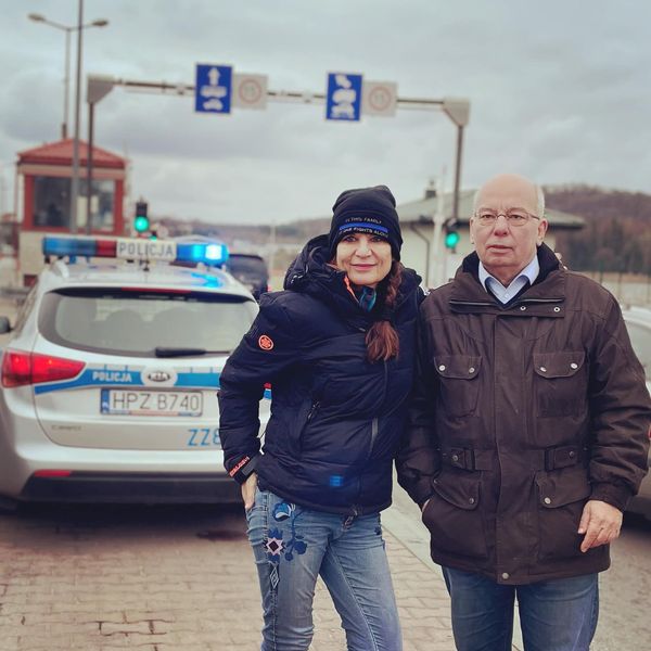 Rainer Wendt Jacqueline Hirt an der Grenze